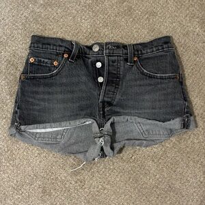 Levi’s 501 Black Denim Shorts